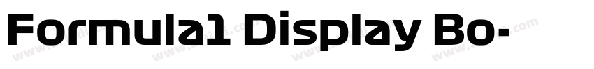 Formula1 Display Bo字体转换 Formula1 Display Bo字体转换